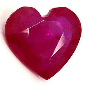 0.85 carat Heart Ruby - Gemstone Thumbnail