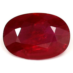 Ruby Oval 0.68 carat Red Photo