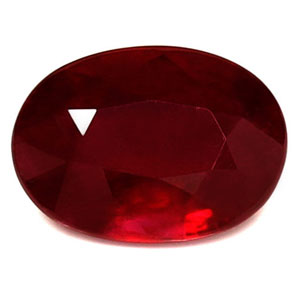 Ruby Oval 0.79 carat Red Photo