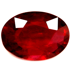 Ruby Oval 0.77 carat Red Photo