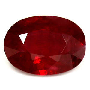 Ruby Oval 0.87 carat Red Photo