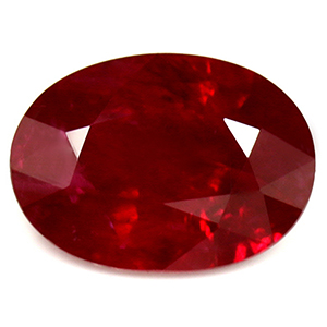 Ruby Oval 0.87 carat Red Photo