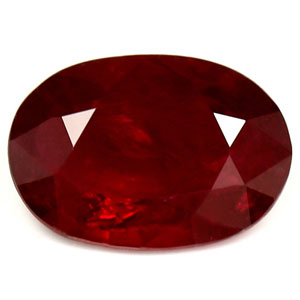 Ruby Oval 0.71 carat Red Photo