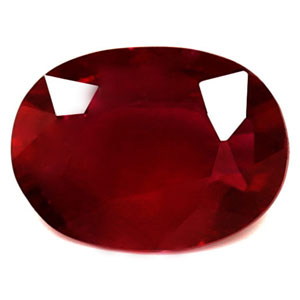 Ruby Oval 0.73 carat Red Photo