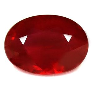 Ruby Oval 0.75 carat Red Photo