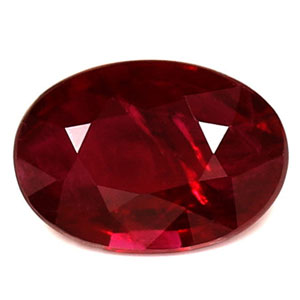 Ruby Oval 0.72 carat Red Photo