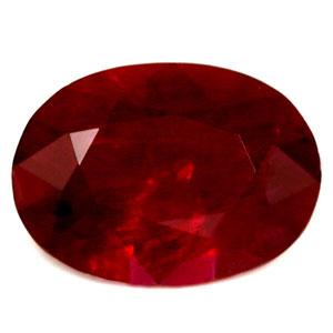Ruby Oval 0.73 carat Red Photo