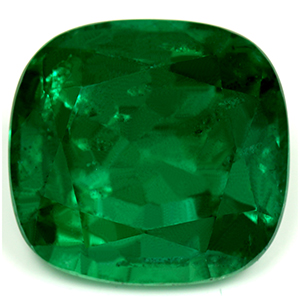 AGL Certified 6.88 cts. Emerald Cushion