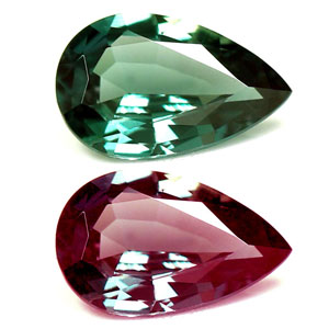 Alexandrite Pear 0.53 carat Green Photo