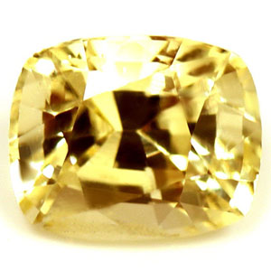 Sapphire Cushion 0.91 carat Yellow Photo