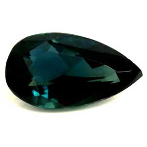 Sapphire Pear 0.66 carat Blue Green Photo