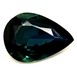 Sapphire Pear 0.51 carat Blue Green Photo