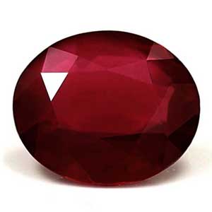 Ruby Oval 0.72 carat Red Photo