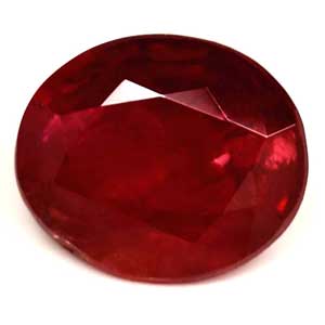 Ruby Oval 0.76 carat Red Photo