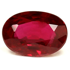 Ruby Oval 0.52 carat Red Photo