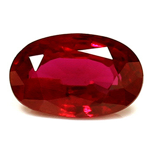 Ruby Oval 0.54 carat Red Photo