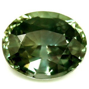 Sapphire Oval 0.94 carat Blue Green Photo
