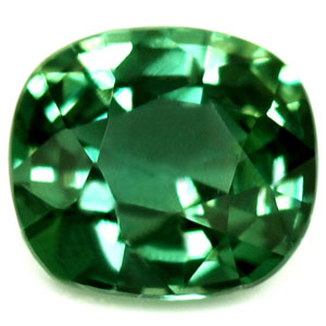 Sapphire Cushion 0.87 carat Blue Green Photo