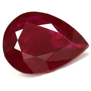 Ruby Pear 1.05 carat Red Photo
