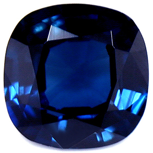 Sapphire Cushion 0.55 carat Blue Photo