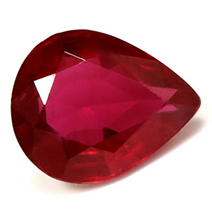 Ruby Pear 0.56 carat Red Photo