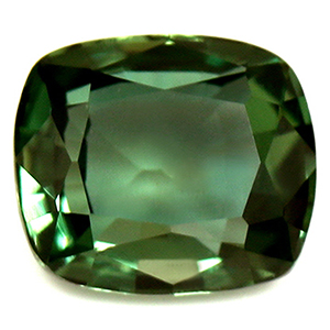 Sapphire Cushion 0.88 carat Blue Green Photo