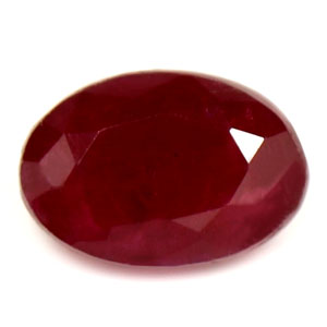 Ruby Oval 0.63 carat Red Photo