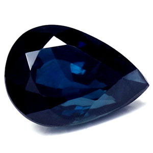 Sapphire Pear 1.03 carat Blue Photo