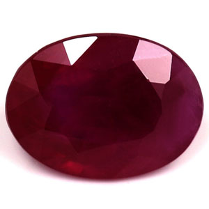 Ruby Oval 0.90 carat Red Photo