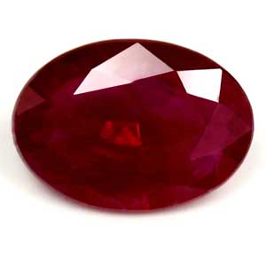 Ruby Oval 0.72 carat Red Photo