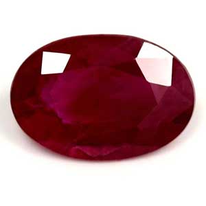Ruby Oval 0.73 carat Red Photo