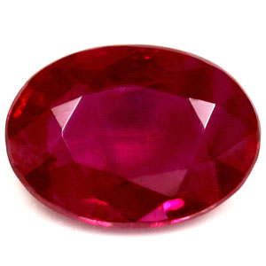 Ruby Oval 0.87 carat Red Photo
