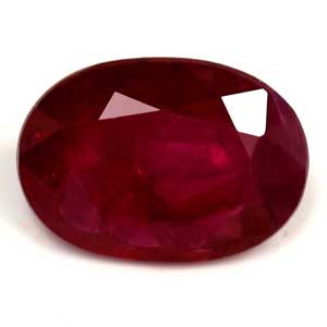 Ruby Oval 0.87 carat Red Photo