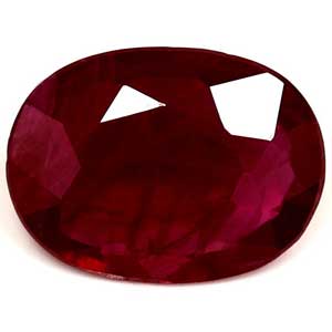 Ruby Oval 0.75 carat Red Photo