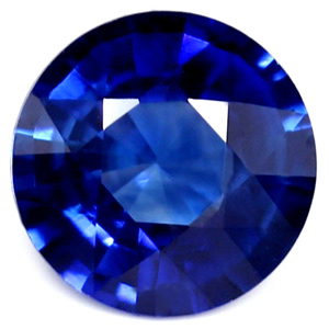 Sapphire Round 0.57 carat Blue Photo