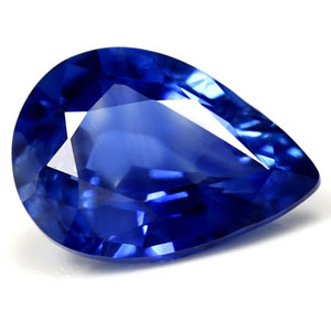 Sapphire Pear 0.88 carat Blue Photo