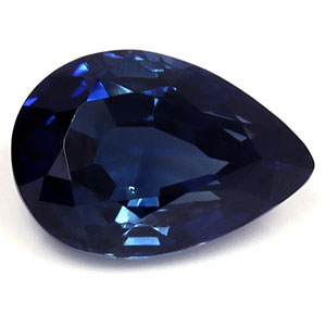 Sapphire Pear 0.91 carat Blue Photo