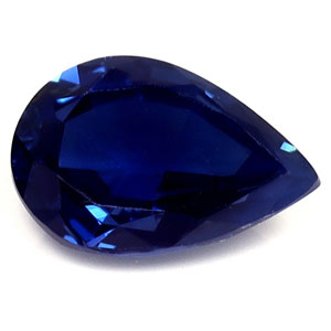 Sapphire Pear 0.88 carat Blue Photo