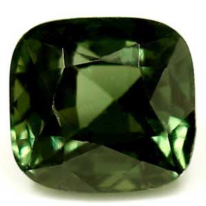 Sapphire Cushion 0.53 carat Blue Green Photo