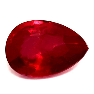 Ruby Pear 0.77 carat Red Photo