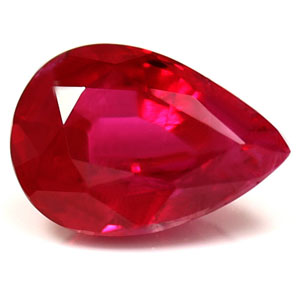 Ruby Pear 0.86 carat Red Photo