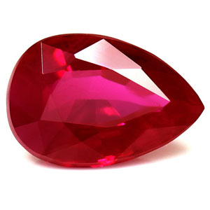 Ruby Pear 0.82 carat Red Photo