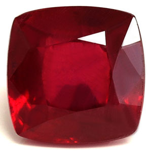 Ruby Cushion 3.78 carat Red Photo