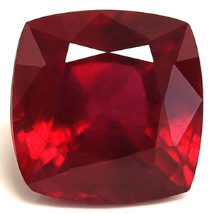 Ruby Cushion 3.28 carat Red Photo
