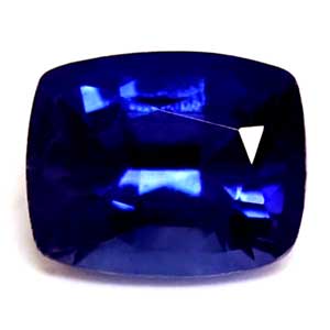 Sapphire Cushion 0.53 carat Blue Photo