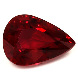 Ruby Pear 0.90 carat Red Photo