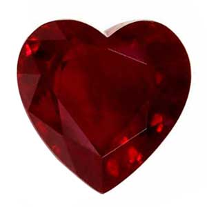 0.89 carat Heart Ruby - Gemstone Thumbnail