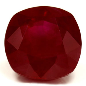 Ruby Cushion 3.29 carat Red Photo
