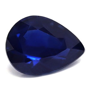 Sapphire Pear 0.72 carat Blue Photo