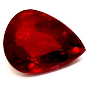 Ruby Pear 0.63 carat Red Photo